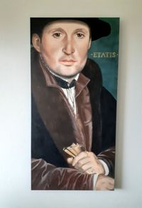 Hans Holbein j. Portrait eines jungen Mannes 50x100cm