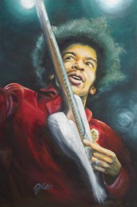 Jimi Hendrix 80x120cm